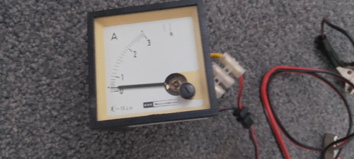 Vintage gec square ammeter - gec, dc
