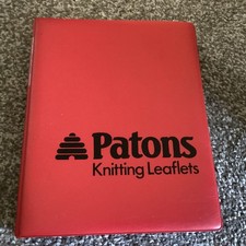 Joblot / Bundle Vintage Knitting Patterns & File / Binder ~ Patons Sirdar Falcon