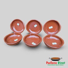 Set of 6 x 20cm Spanish Terracotta Tapas Dishes / Cazuelas