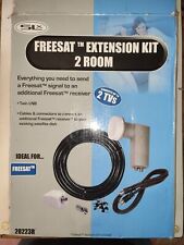 Freesat Extension Kit 2 Room Twin LNB 10 Metres Cable