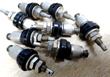 8 black / bare metal binding posts Belling Lee IREG01 UK made