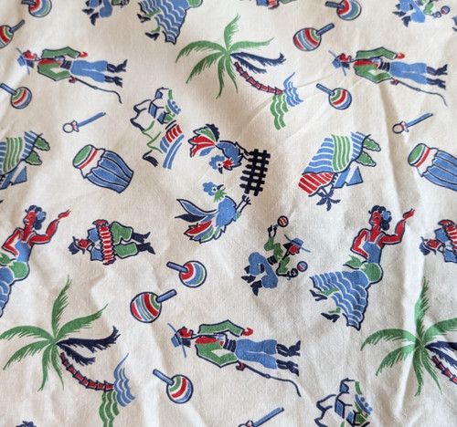 Vintage 1930s 40s feedsack - 40s,