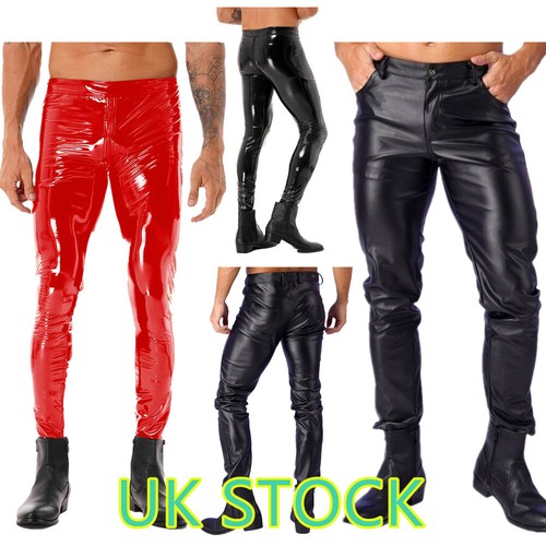 Men faux leather shiny - faux,