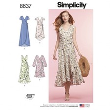SIMPLICITY 8637 Misses Womens  Dresses,  Dress SEWING PATTERN  6-14  *10% OFF*