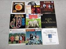 job lot vinyl records lps x10. 1960's POP, ROCK.  Yardbirds, Kinks, Beatles etc.