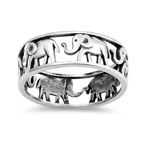 Elephant animal ring 925 - animal,