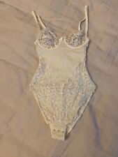 New Charnos Stunning Lace Full Cup Body Underwire Super-Soft Ivory 32A