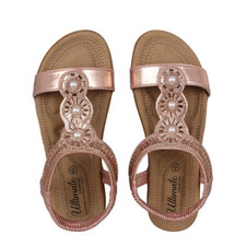 BE YOU ULTIMATE COMFORT DIAMANTE SANDALS ROSE PINK SIZE 5 EU 38 RRP £30.00