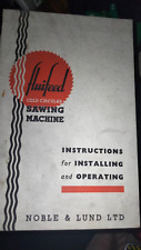 VINTAGE FLUIFEED COLD CIRCULAR SAWING MACHINE OPERATING MANUAL NOBLE & LUND LTD