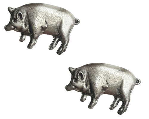 Pig handcrafted from lead - x,