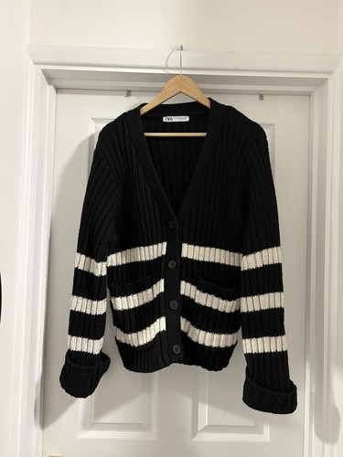 Women zara black white - black,
