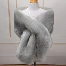 Women Fluffy Faux Fur Wedding