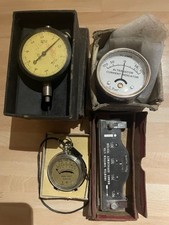 4x Vintage Gauges & Dials Auto Memorabilia Man Cave ￼
