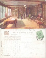 Mayor's Parlour Old Town Hall Leicester Raphael Tuck Sons 1902 postmark