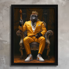 King Gorilla In A Suit Animal