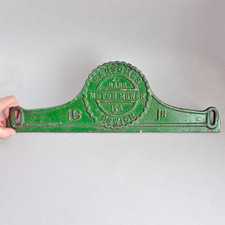 Vintage RANSOMES Cast Iron MOTOR MOWER Nameplate PLAQUE Lawnmower IPSWICH