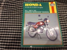 HONDA H100 & H100S Two Stroke Singles 80 to 92 SERVICE REPAIR MANUAL BY HAYNES