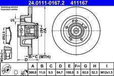 Brake Disc RENAULT VEL SATIS