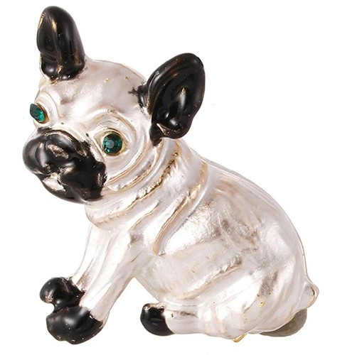 French bulldog puppy - french, brooch