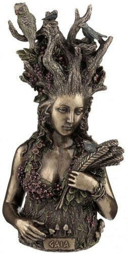 Gaia bronze figurine - gaia,