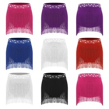 Kids Girls Fringe Dance Skirt