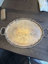 Vintage Swedish Silver-Plated Serving Tray – “EXTRA NS ALP”, Art Deco Era