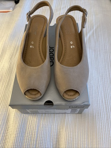Ladies gabor light beige suede - light,