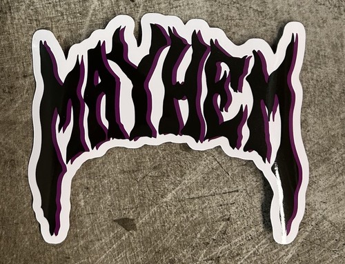 Mayhem surfboards sticker - mayhem,