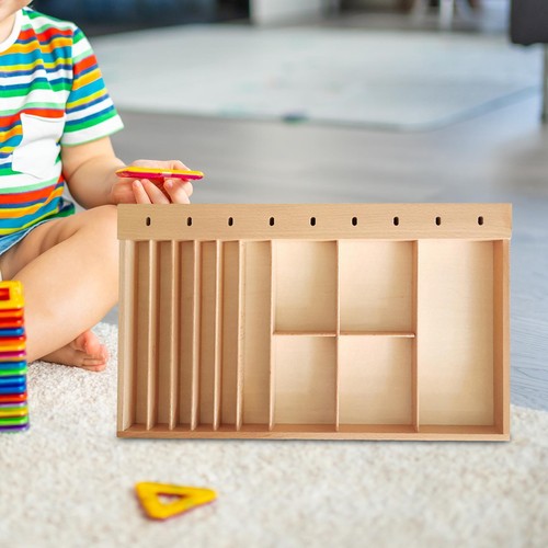 Wooden teaching aid box paper - box,