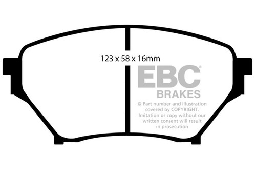 Ebc greenstuff front brake - ebc,