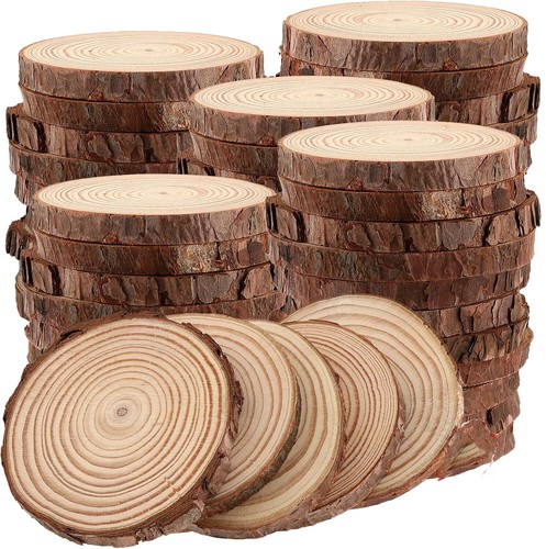 120pcs wood slices round discs - slices,
