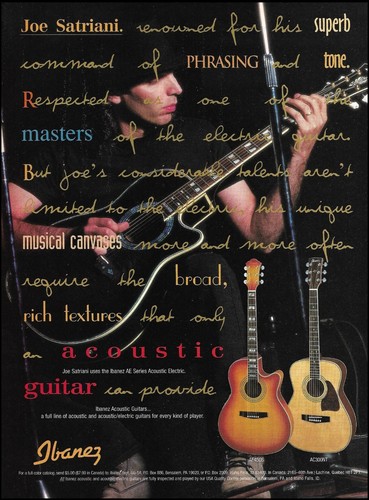 Joe satriani ibanez ae450s - satriani,