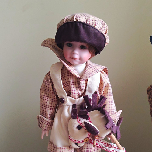 Porcelain boy doll light - doll,