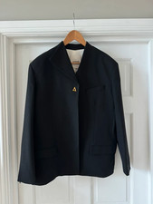 Aeron Black Boxy Blazer M