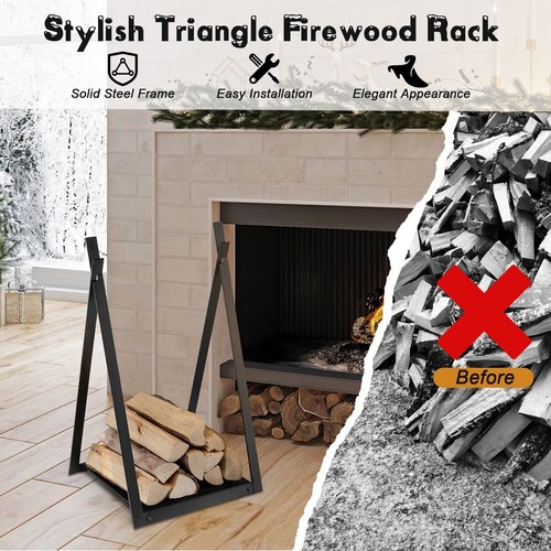 Firewood log rack heavy duty - log,