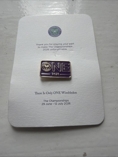 Wimbledon logo lapel badge - logo,