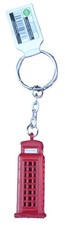 Red telephone box key - key, ring
