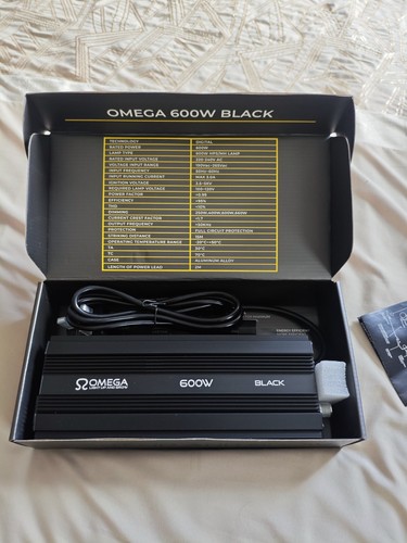 Omega black 600w digital - black,