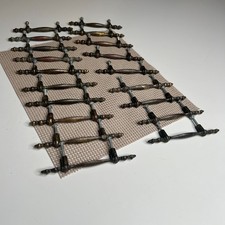 Lot of 19 Vintage Brass Drawer