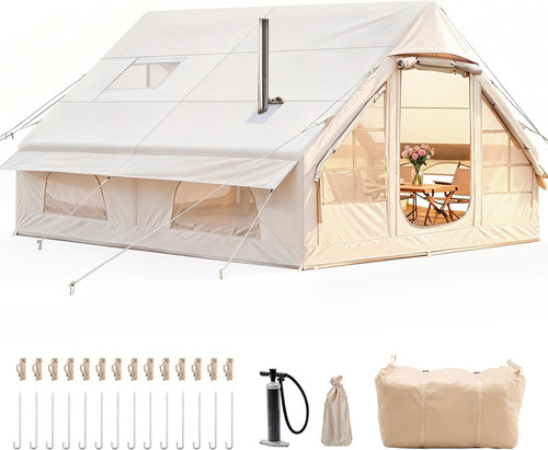 Inflatable camping tent - camping, with