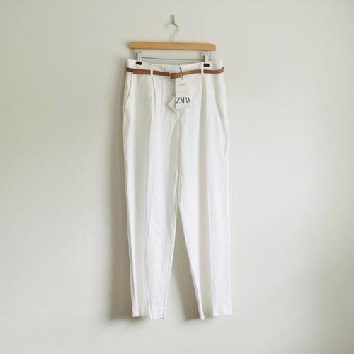 Zara white linen blend - white,