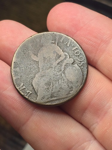 1698 great britain half penny - 1698,