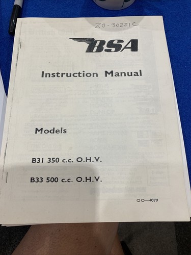 Bsa b31 b33 1958 - b31, 1958-60