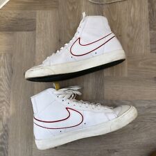 Nike Blazer Mid 77 White University Red ‘Just Do it’ UK9 (DQ0796-100)