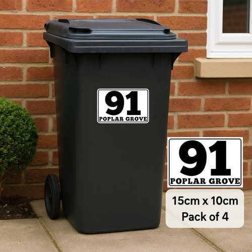 Wheelie bin stickers - x,