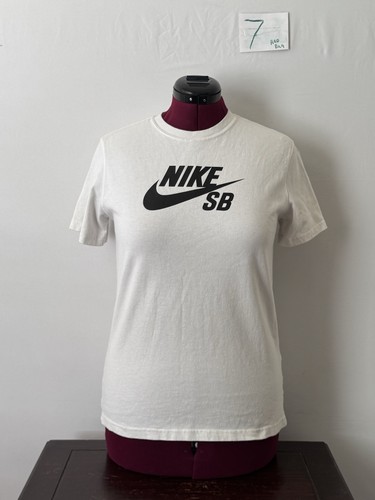 Nike logo shirt white - sb,