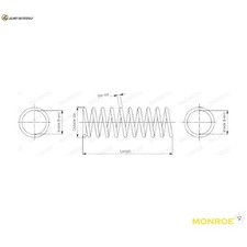 SUSPENSION SPRING SP3643 FOR MERCEDES-BENZ M 271.944 1.8L OM646.963/962 2.1L 4cyl