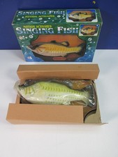 working rare SINGING HONEY BASS FISH RETRO vintage CLASSIC like billy bass BOXED