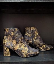 Black and Gold Embroidered