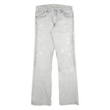 LEVI'S 507 Mens Jeans White Regular Straight Denim Light W32 L33 Cotton Classic